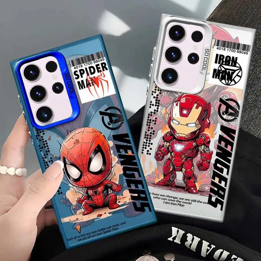 Marvel Sipiderman Ironman Phone Case for Samsung Galaxy S24 Ultra S23 FE S22 S23 S20 Plus S21 S20 FE Note 20 Ultra Capa Cover