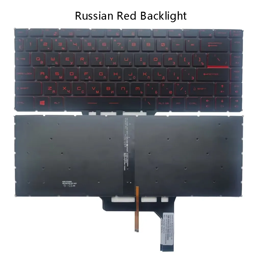 Keyboard for MSI GS65 GF63 PS63 P65 GF63 GF65 MS-16Q1 16Q2 16Q3 16Q4 MS-16R1 16S2 16R2 16R3 PS42 Russian RU Layout