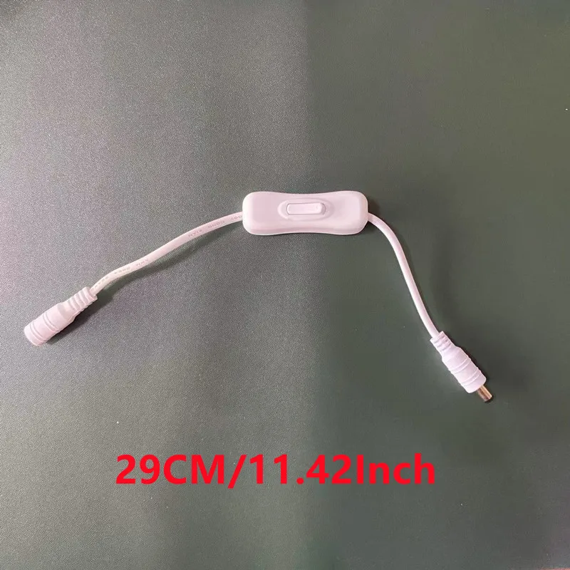 DC 12V Female Male ON/OFF Switch Power Connector Wire For LED Strip Light Lamp 5.5x2.1mm DC Power Plug Connector Switch Cable