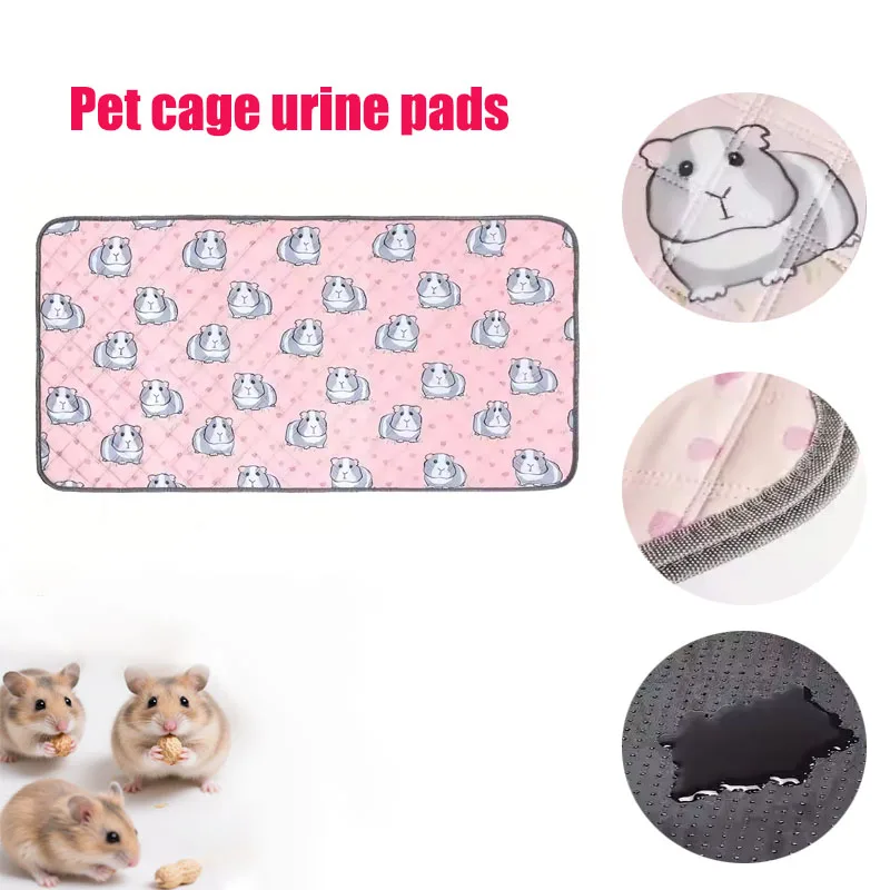 حصيرة قفص خنزير غينيا غير قابلة للانزلاق ، وسادات بول قفص الحيوانات الأليفة ، حصيرة مقاومة للماء للهامستر ، فراش الحيوانات الأليفة الصغيرة القابلة للغسل #1