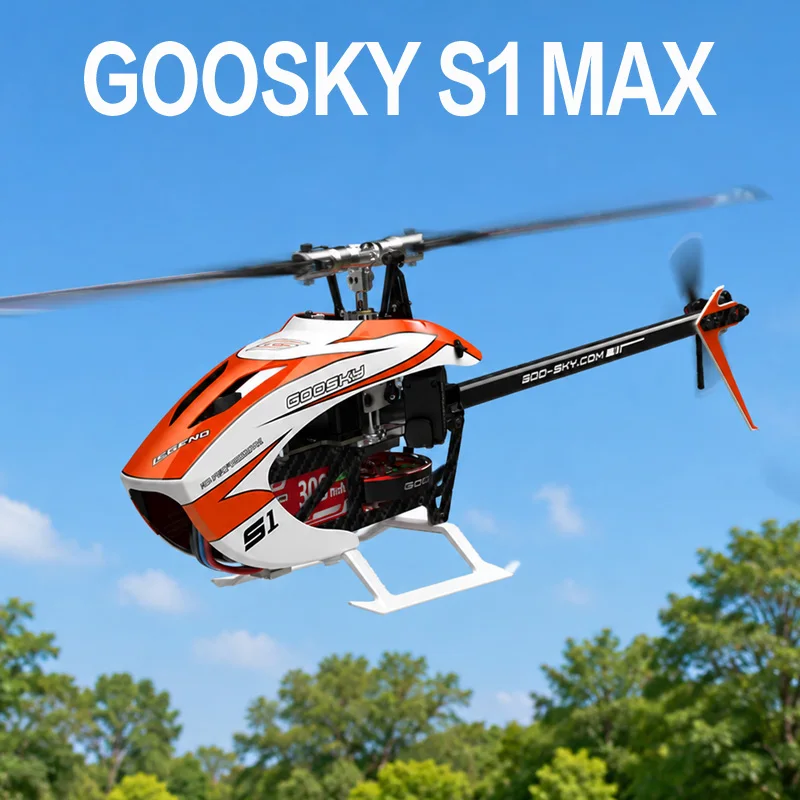 RC Goosky S1 MAX BNF/RTF 6CH 3D Stunt Double Brushless Motor Direct Drive Motor Flybarless Direct-Drive RC Helicopter Toy Gift
