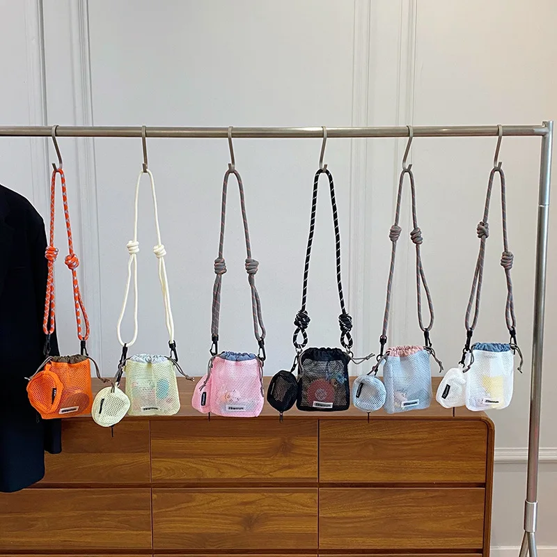Women's Crossbody Bag Korean Simple Versatile Casual Hollowed-out Mesh New Shoulder Bag High-quality Luxury Brand Messenger Bag