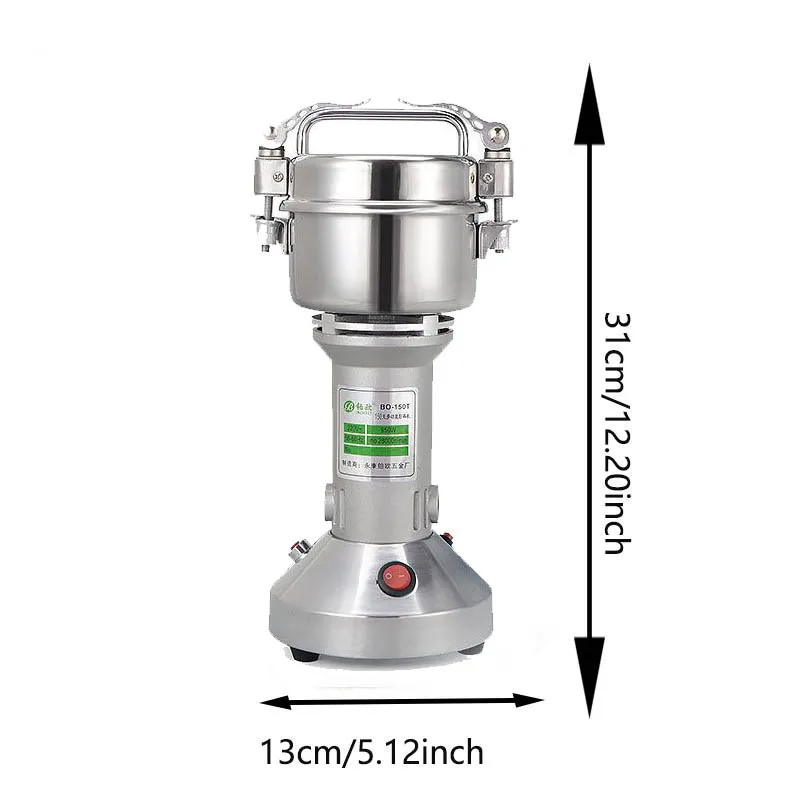 Small Electric Wheat Nuts Rice Grain Flour Dry Grain Mini Automatic Spice Grinder