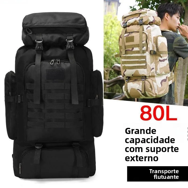 large-capacity-80l-tactical-backpack-waterproof-outdoor-travel-men's-hiking-bag-camouflage-gear-durable-oxford-cloth-shoulder