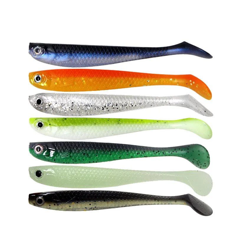 5Pcs  Fishing Lures Wobblers For Pike 6cm1.3g Soft Lure Silicone Bait  Fish  Artificial Baits Pesca Fishing Tackle Soft bait