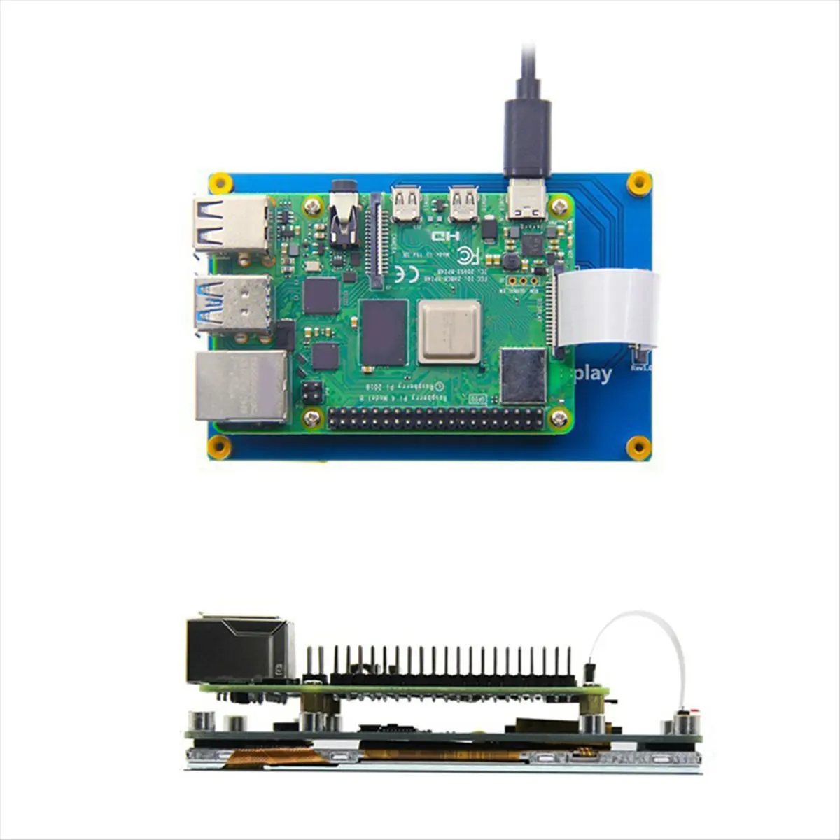 A72Z For 4B/3B+ Capacitive Touch Display 4.3 Inch HD Ips Display Drive-Free Interface Display,A