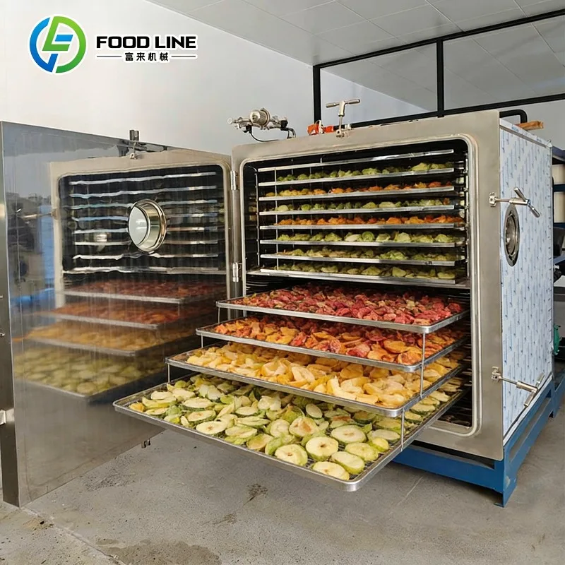 High Efficiency Freeze Drying Machine with Import Vacuum Pump and Low Noise Compressor for Food Processing FL Customized