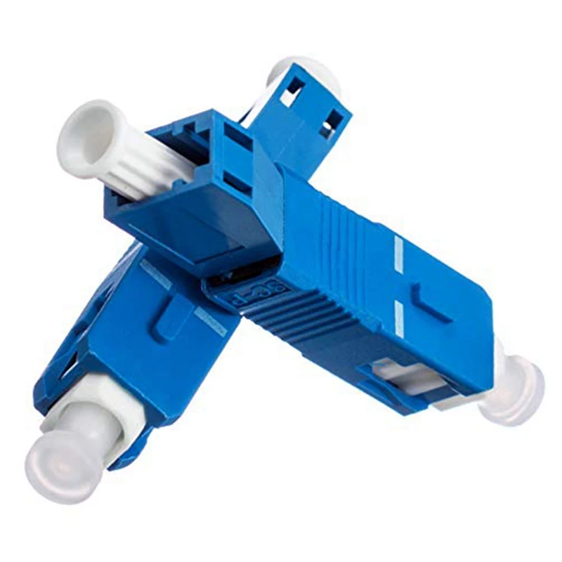 2 PCS Single Mode 9/125Um SC/UPC Male To LC/UPC Female Hybrid Optical Fiber Adapter Connector For Optical Power Meter