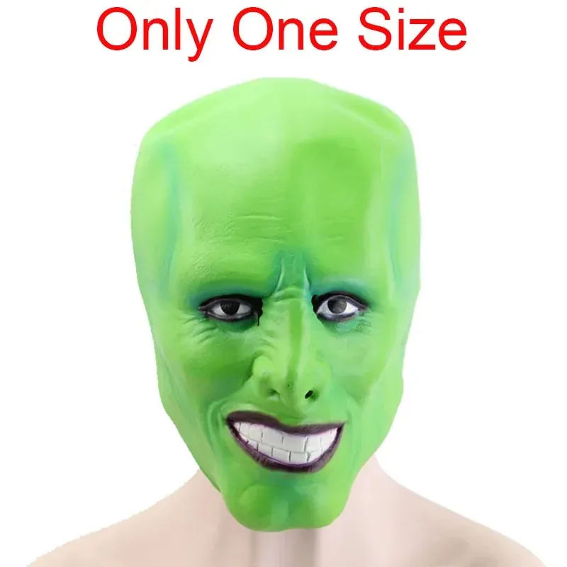 زي الهالوين التنكري، قناع جيم كاري، غطاء رأس للجنسين، زي أصفر كامل، ملابس أنيمي