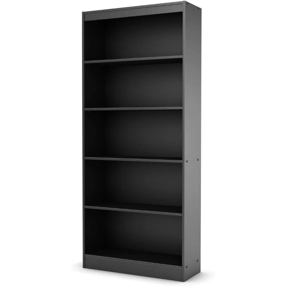 Axess 5-Shelf Bookcase - Black