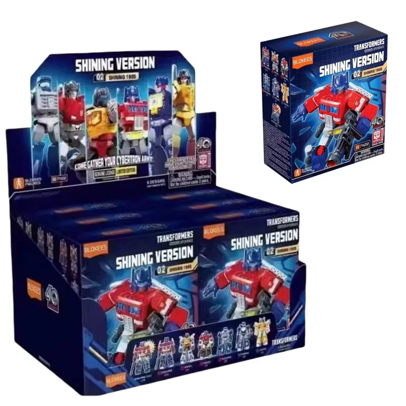 Blokees Transformers Optimus Prime Soundwave Genuine Star Shining Series Secondo modello Ornamento Ragazzo Collezione di giocattoli belli Regalo