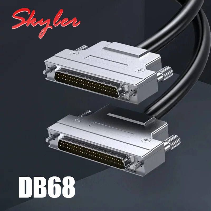 Industrial SCSI 68Pin Connection Cable 9MM PVC SCSI HPDB68 pin to VHDCI68 Programming Data Cord Copper Core Double Shielded Line