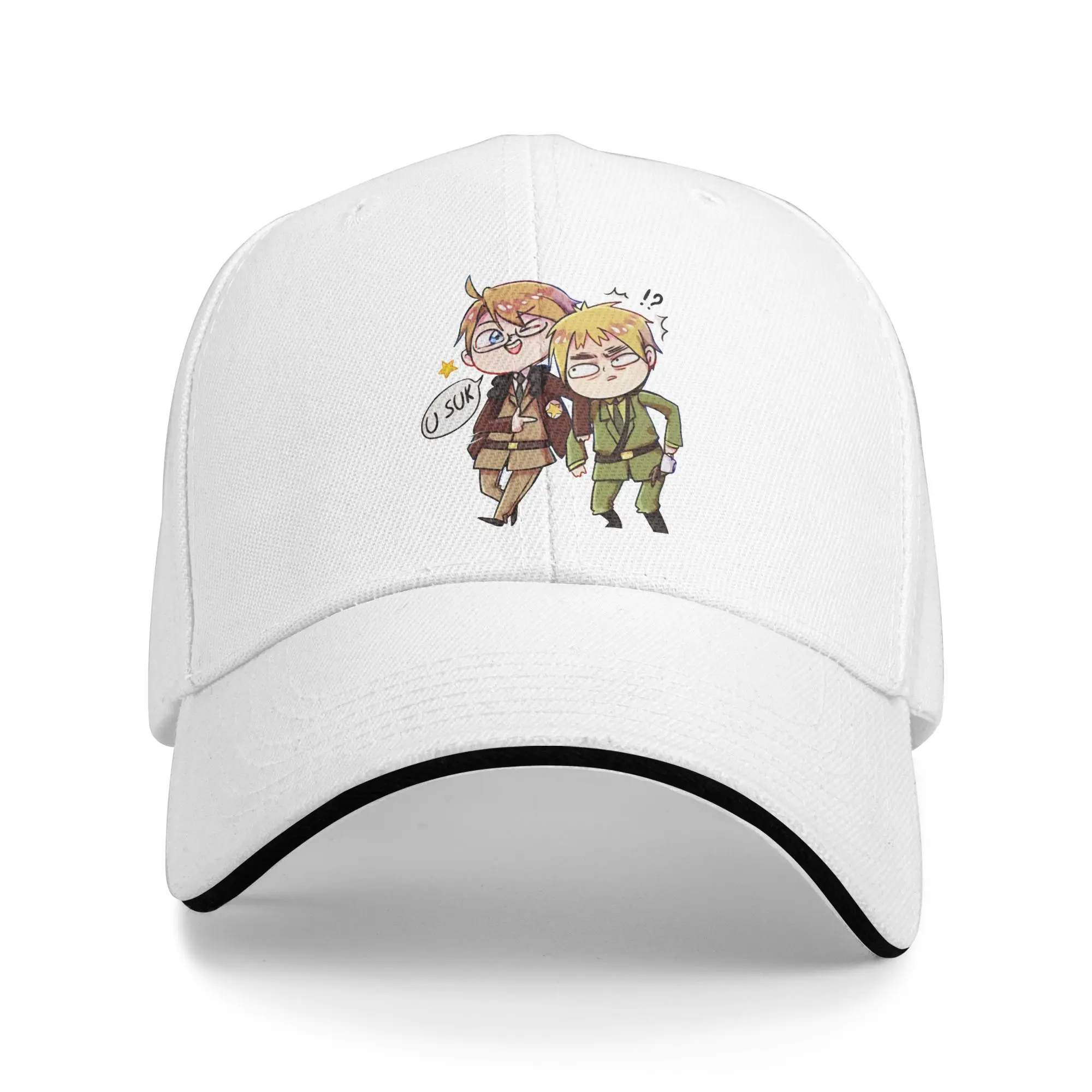 Summer Casual Baseball Cap Aph Usuk America Making Laugh Of England  Kpop Rock Trucker Hat For Women Men Sun Snapback Cap
