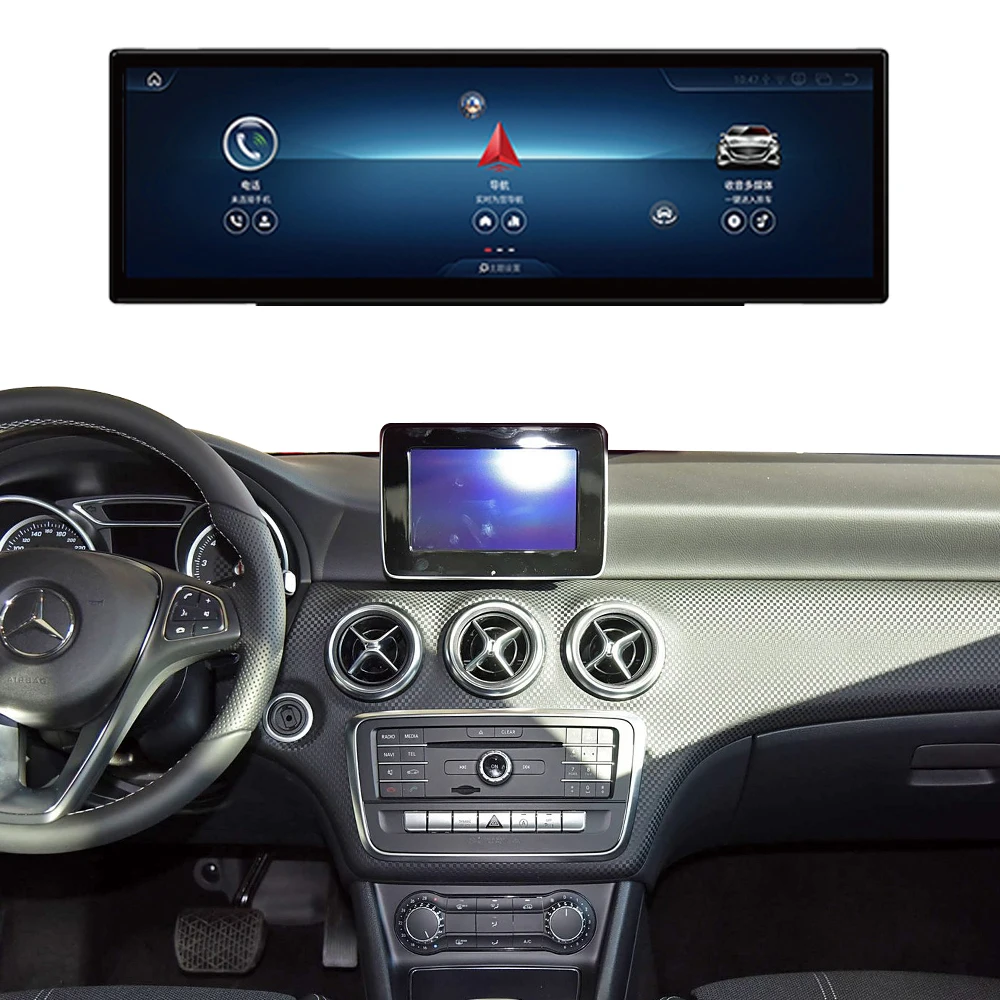 A Class NGT4.5 W176 Android Car Screen 14.9 Inch Wireless CarPlay Android Auto Bluetooth Car Dvd Player For Mercedes Benz