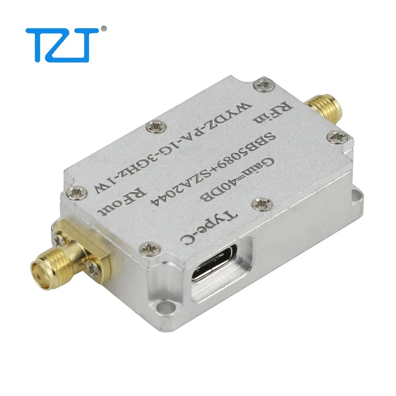 TZT SBB5089+SZA2044 One-Way Microwave Power Amplifier RF Power Amplifier Module 40DB WYDZ-PA-1G-3GHz-1W