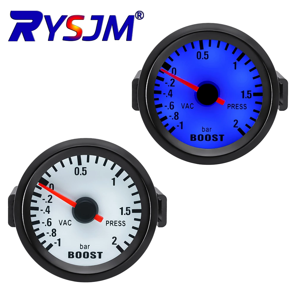 100% -1~2 Bar Bar Turbo Boost Gauge 2