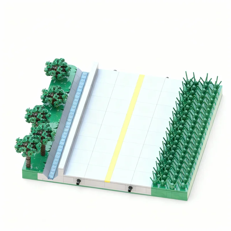 

688pcs MOC Modular Forest Highway Streetscape Model Building Blocks Construction Toy Christmas Gifts DIY Creative Idea Education