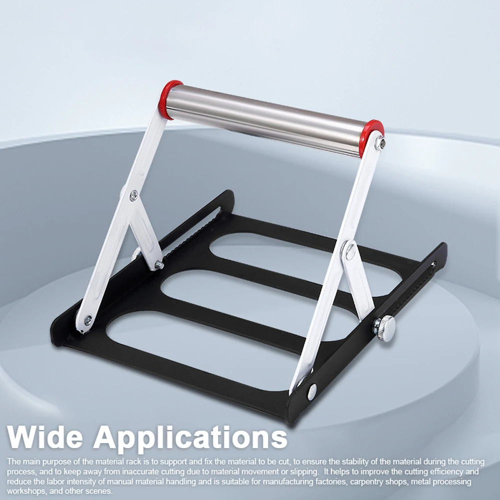 Staffa pieghevole per Rack in materiale multifunzionale per macchina da taglio staffa di supporto ausiliaria per treppiede regolabile in altezza 55-135mm