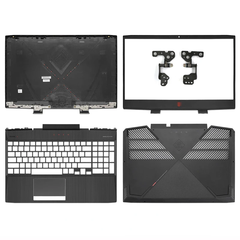 New For HP Omen 15-DC 15-dc1055TX TPN-Q211 Laptop Rear Lid Back Cover Front Bezel Palmrest Upper Bottom Base Case Housing Black