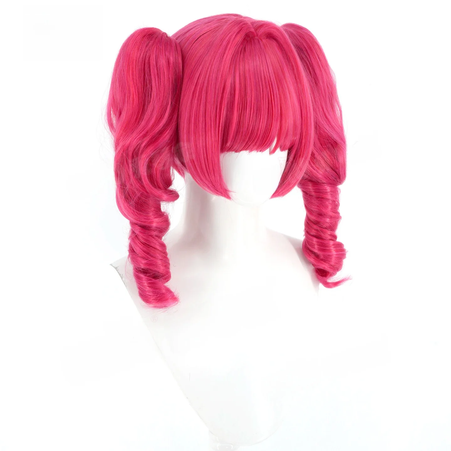 XiuQinJia Miaos Fast Run Night Shift Blood Descendant Brocoscope Cosplay Wig Side Part Special Scalp Double Tail Ornaments