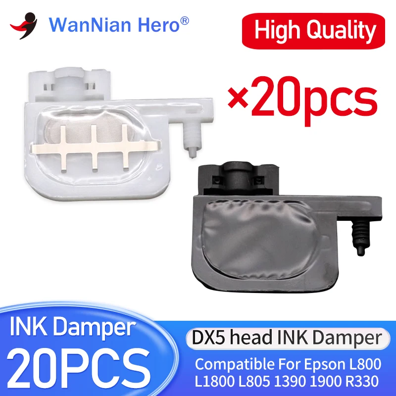 10/20/100/50pcs Ink damper for Epson L1800 L805 1390 DX5 Printer DTF eco-solvent Printhead damper 1900 2000 L800 2400 R230 R330