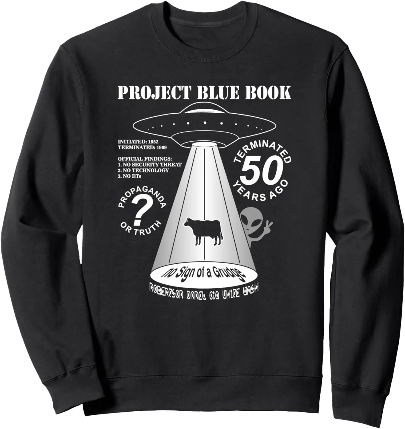 

Толстовка Project Blue Book UFO разбирательство на 50-ю годовщину
