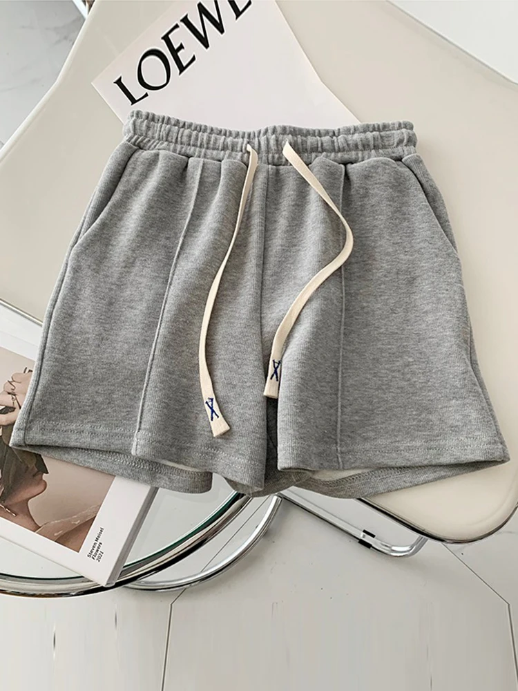 AOSSVIAO 2026 Sommer-Shorts für Damen: Elastische, süße Mädchen-Shorts im koreanischen Stil, Harajuku, schlichte graue Hosen für Studentinnen – Detail 21