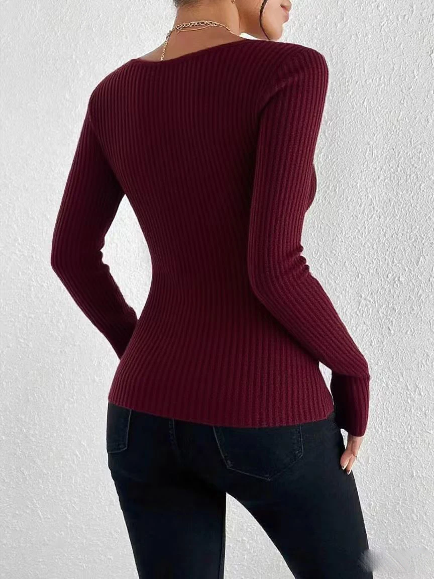 تي شيرت رجالي بأكمام طويلة، لون أحمر #2