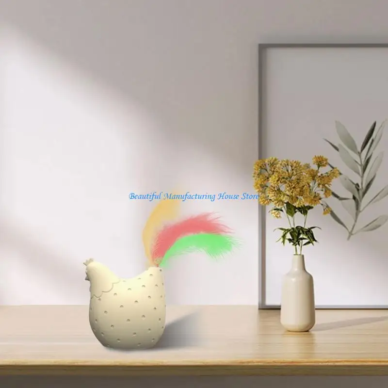 

E56A Practical Silicone Mold for Chicken Figurine Unique Hen Shaped Ornament Moulds