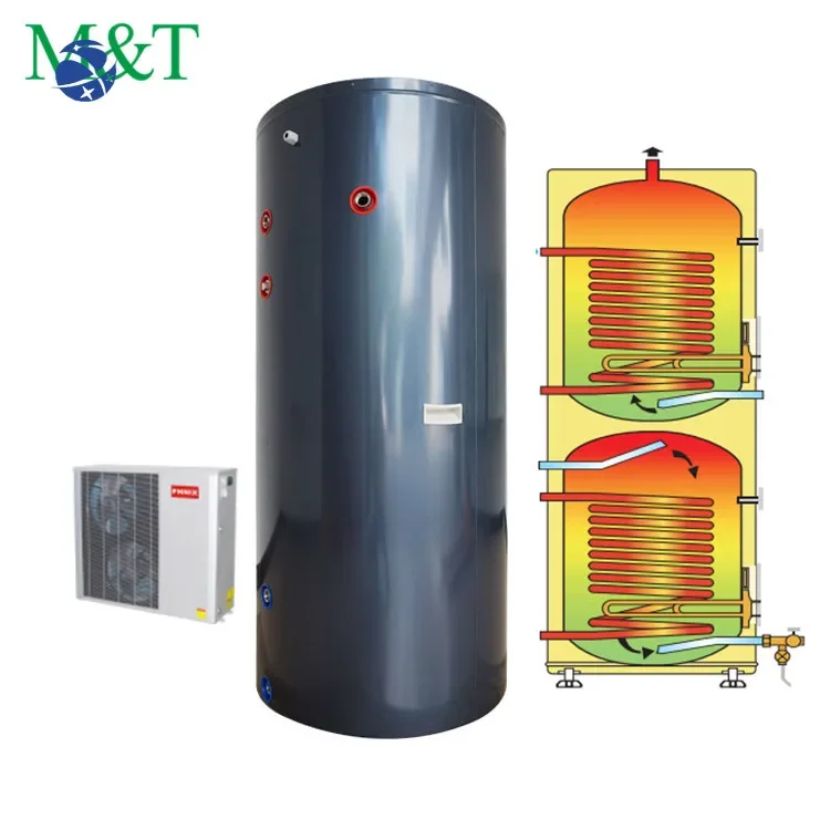 YUNYI CE ERP WaterMark certificate 300l solar pump 12v 500w water heater SUS 304/316 heat pump water heater tank