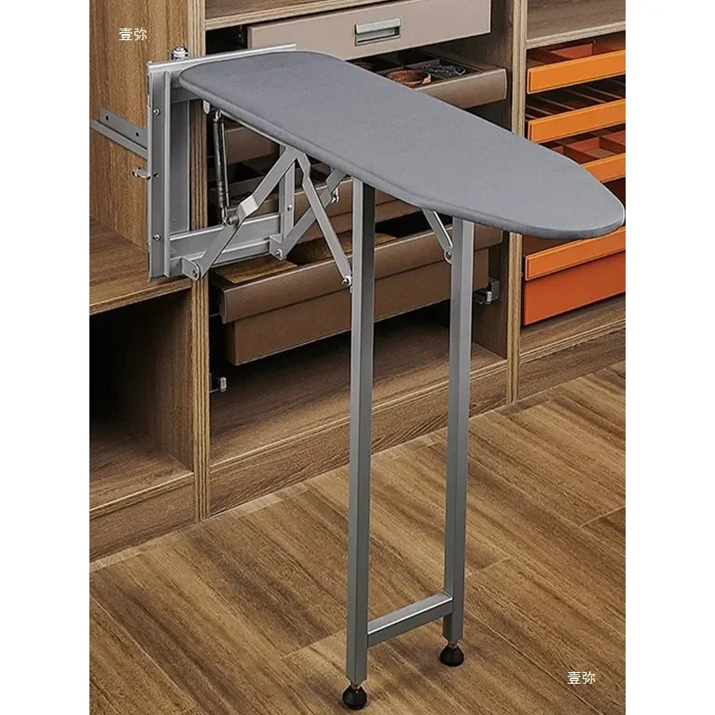 for Wardrobe Vertical Ironing Board Hat Room Household Cabinet Embedded Electric Iron Pad Folding Side Mounted Rotating