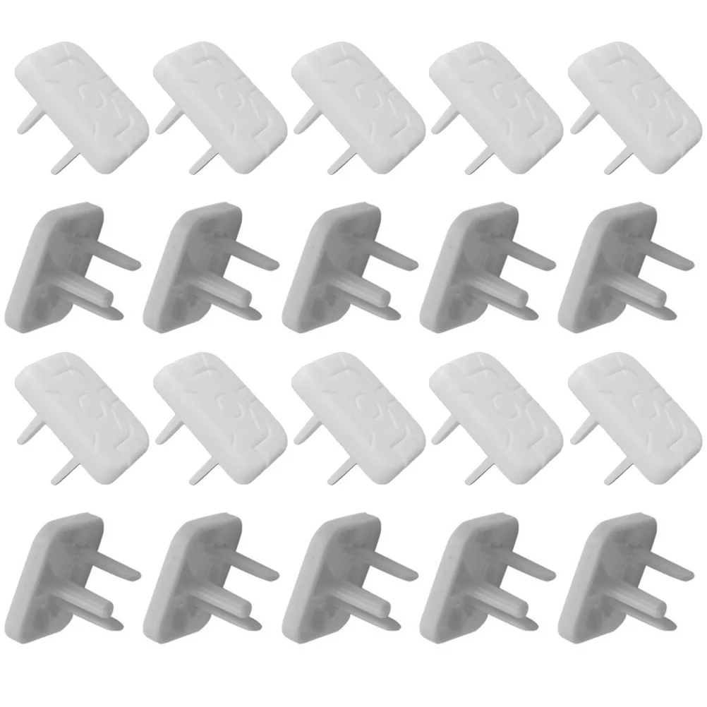 

1 set Plug -Prong 3-Prong Child Safety Outlet Cover Hidden Buckle Thickened Frosted Finish Baby Proofing Electrical