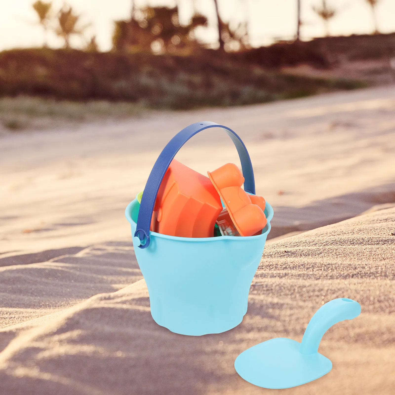 

1Set Creative Beach Sand Digging Playset Portable Lightweight Bright Outdoor Heart Maker