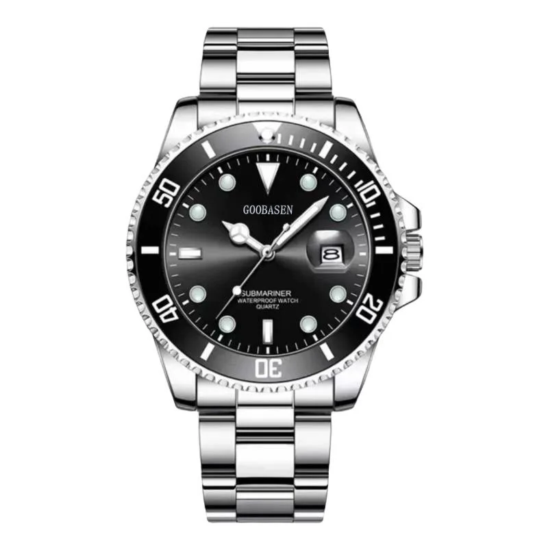 Men's Skeleton Quartz Mechanical-Style Watch with Night Light and Calendar, Water-Resistant