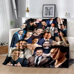 Tom Hiddleston Collage Plaid Actor Soft Plush Blanket,Flannel Blanket Throw Blanket for Living Room Bedroom Bed Sofa Picnic kids