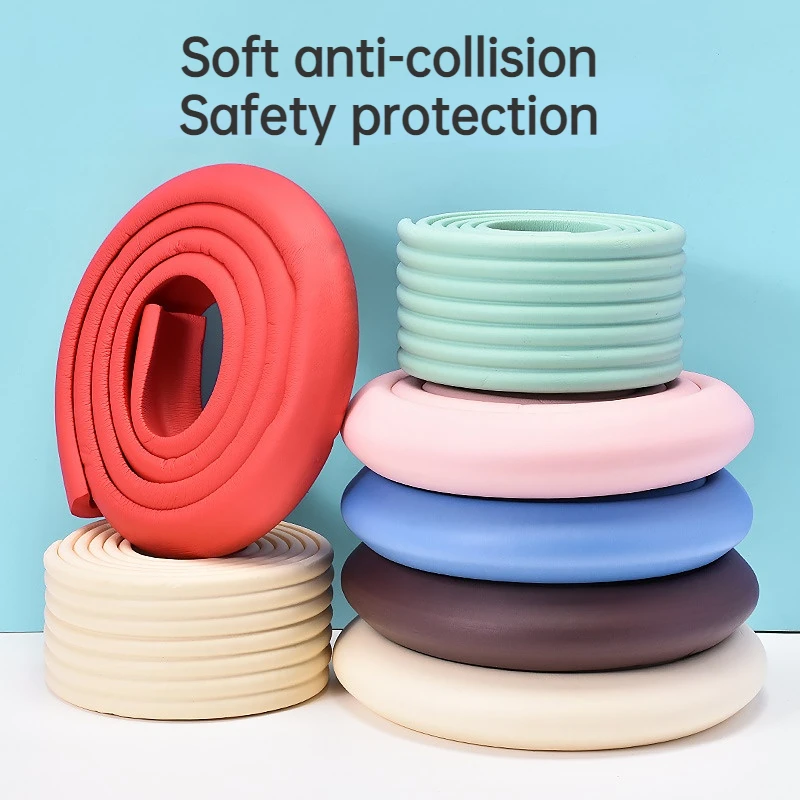 Bande de protection de bord de table de sécurité pour bébé, coussin à la maison, protection sûre pour enfants, barre douce et épaisse, 2m