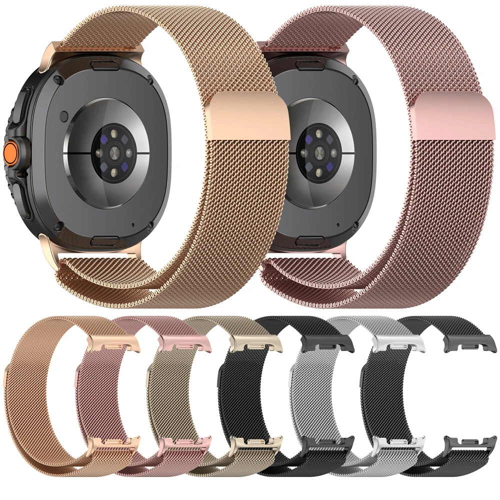 BEHUA Milanaise-Armband für Samsung Galaxy Watch 8 Metall-Uhrenarmband mit Verbindungsstück Armband für Galaxy Watch8 Classic Zubehör – Detail 5