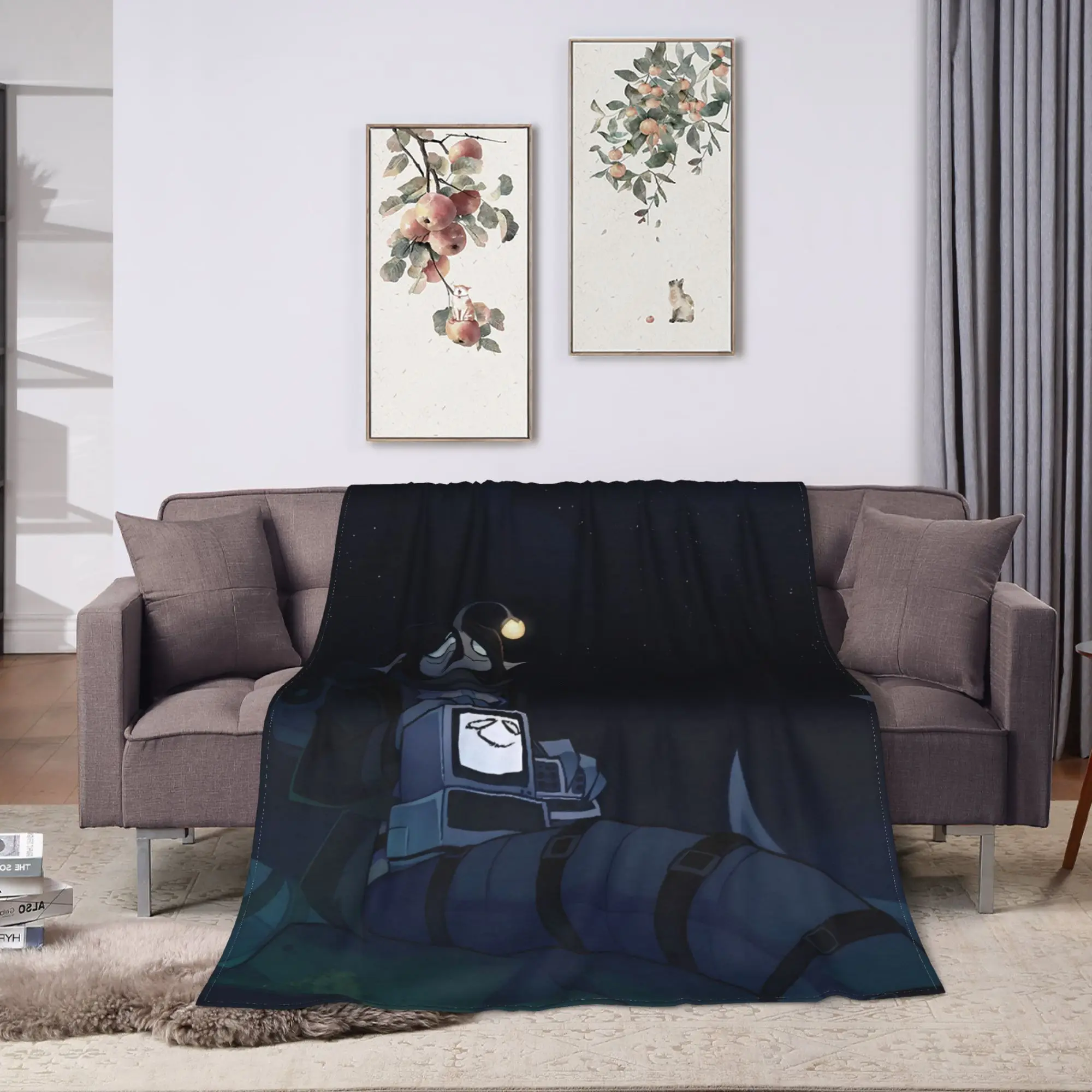 Soft Blankets Decorative Sebastian Solace Pressure Game Throw Blanket  Flannel Bedspread For Couch Bed Aesthetic Sofa Bed Cover