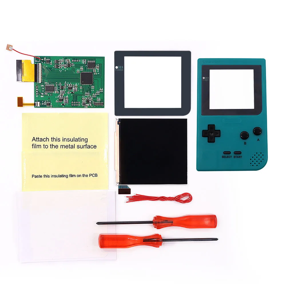 Бесчисленные цветовые регулировки DIY для Gameboy Pocket GBP IPS ЖК-дисплей в стиле ретро пиксельный комплект светильник подсветильник с OSD