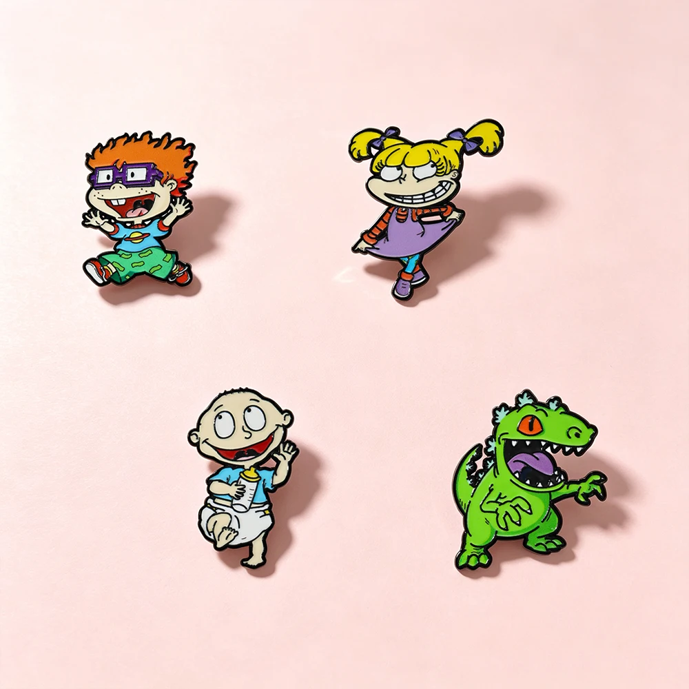 Funny Kids Enamel Pin Brooches For Women Lapel Pins Badge on Backpack Costume Accessories Fashion Jewelry Gifts for Friends
