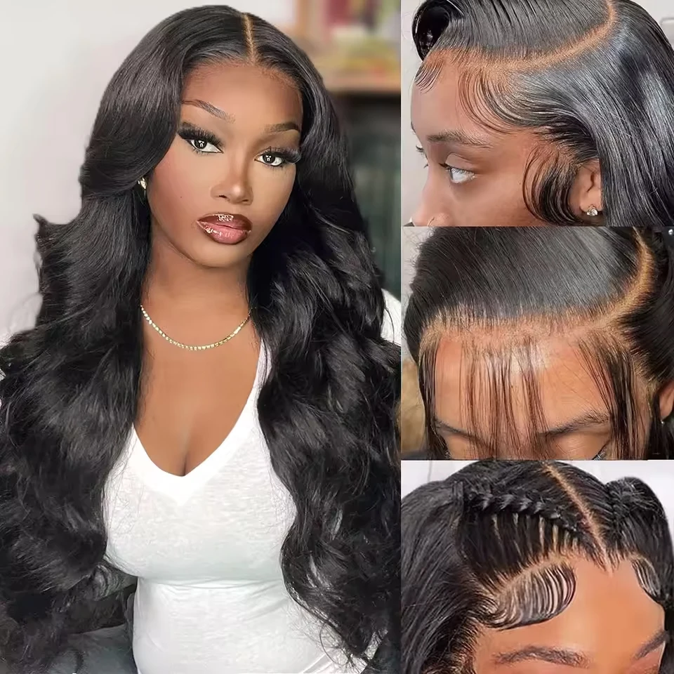 

Glueless Body Wave 13x4 Hd Transparent Lace Front Wigs Human Hair Wig Brazilian 30 32 Inch Body Wave Lace Frontal Wig For Women