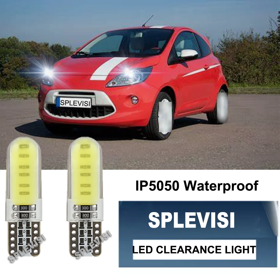 

2x T10 W5W COB LED Clearance Light Bulb Silica Error Free For Ford B-Max Fusion C-Max Kuga Focus Mondeo 2 4 5 Fiesta 4 5 6