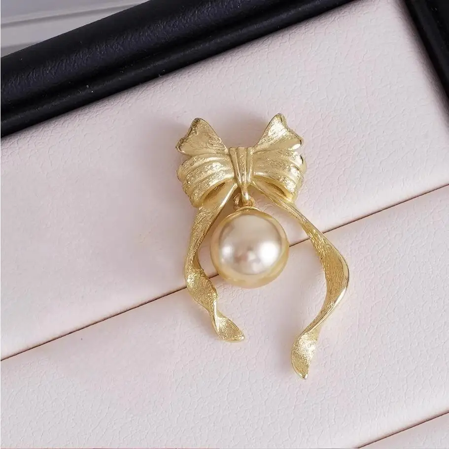 

gorgeous set of 8-9mm south sea gold pearl pendant silver necklace pearl necklace jewelry pendant