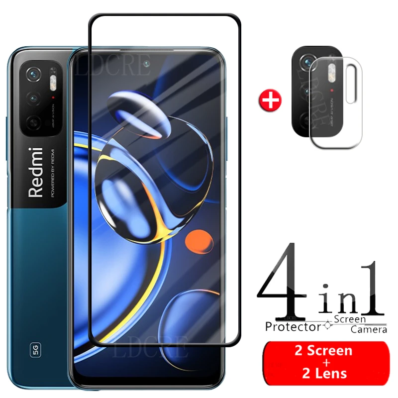

4 в 1, закаленное стекло для Redmi Note 11 SE, 9H