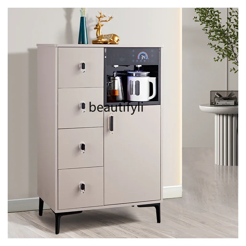 X Fully Automatic Small Embedded Tea Bar Machine Integrated Cabinet Living Room with Cabinet Water Dispenser Storage Cabinet