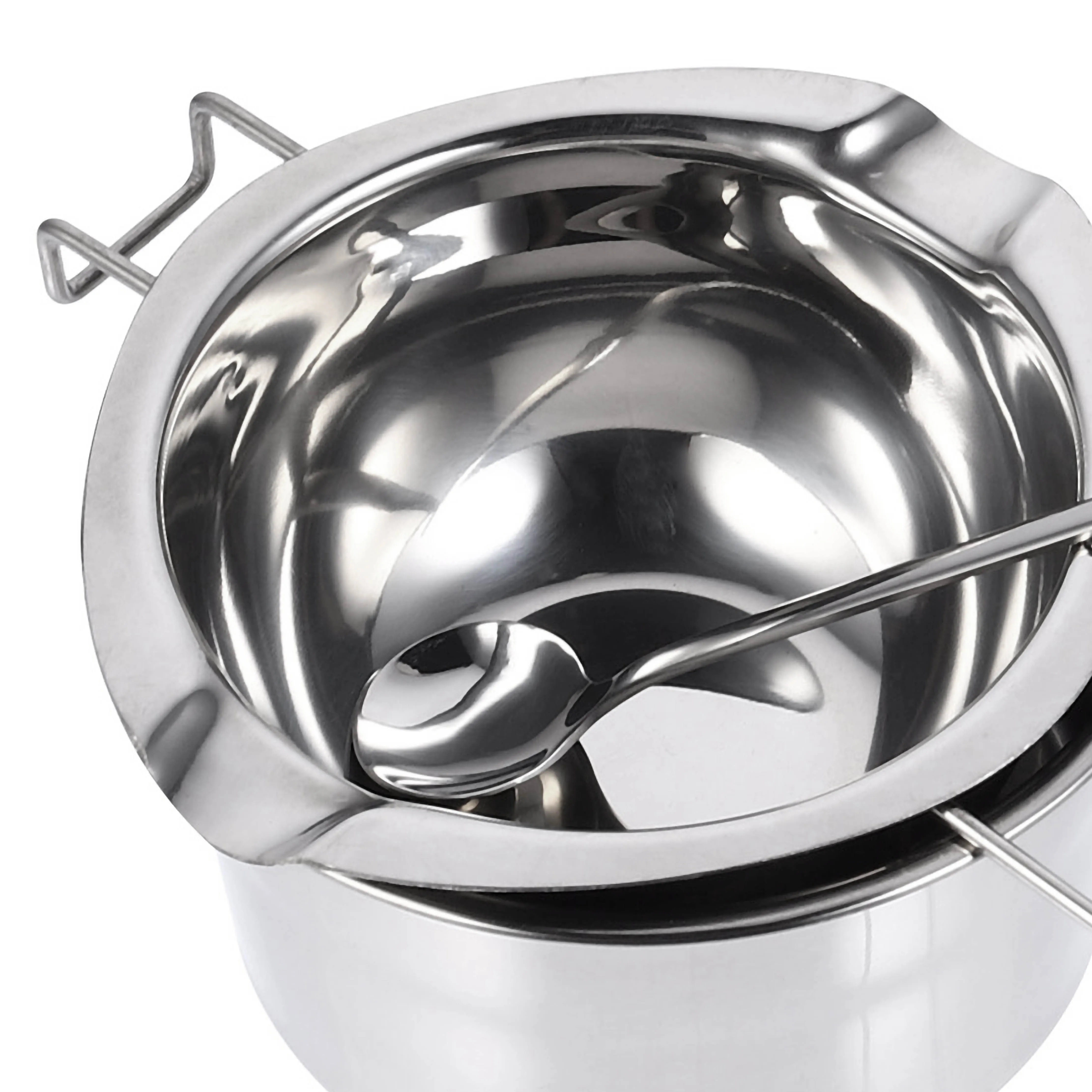 1 Set Stainless Steel Chocolate Melting Pot Multi-Functional Cook Pot For Butter Cheese Caramel Camping Hiking Picnic Cookware