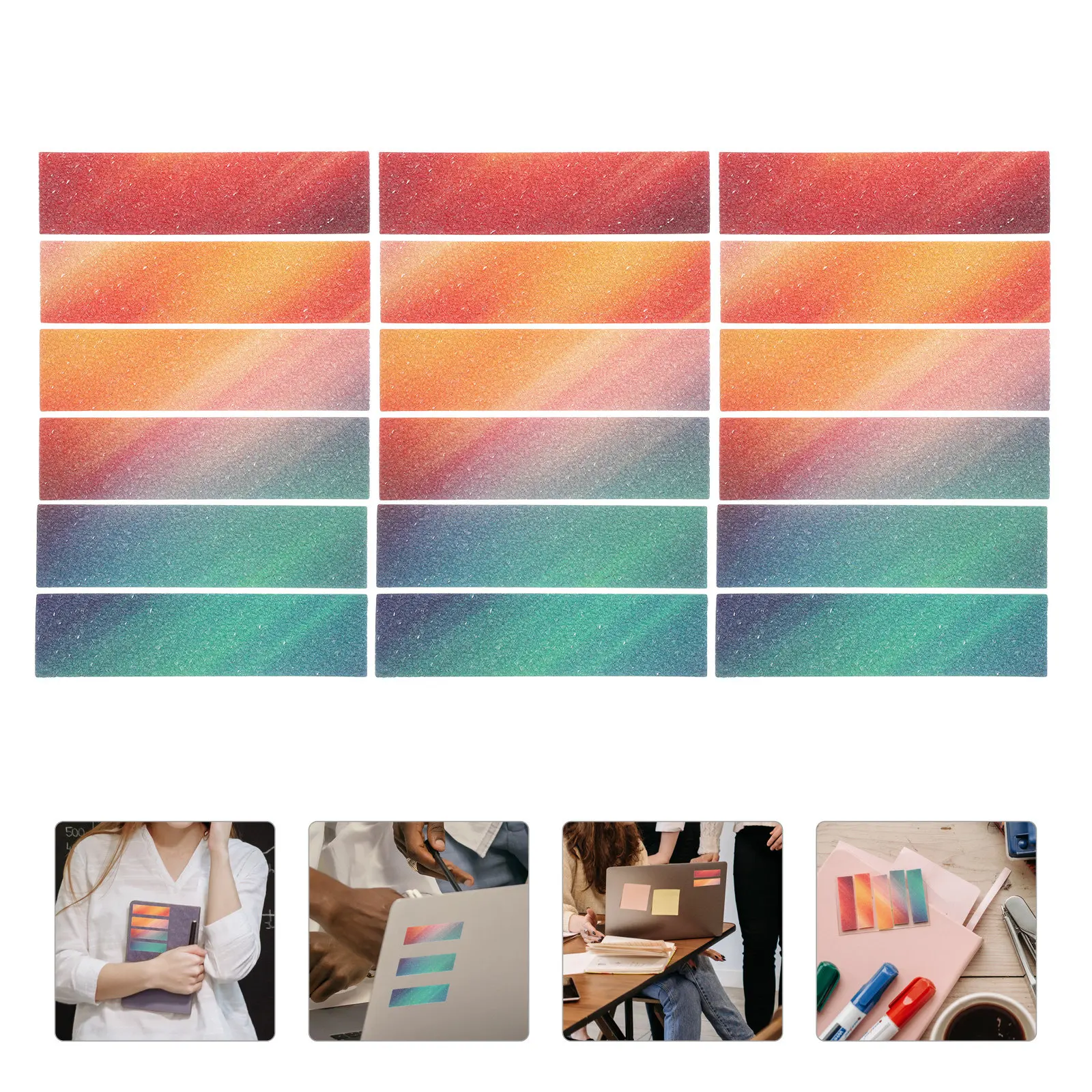 

18Pcs Anti-Stress Anxiety Relief Decals Calm Sensory Adhesive Strips for Pressure Reduction Desktop Phone Use Anxiety Strips