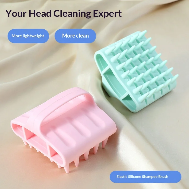 1/3/4PCS Silicone Shampoo Brush Scalp Massager Hair Washing Comb Bath Shower Hair‑Care Beauty Tool