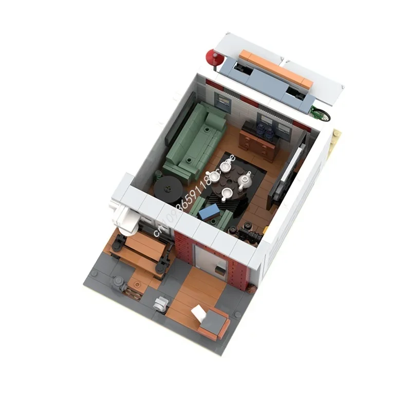 1219 ชิ้น MOC Seinfeld S House Alternative Modulared Model Building Toys Blocks DIY Idea Education Brick ของขวัญคริสต์มาสวันเกิด