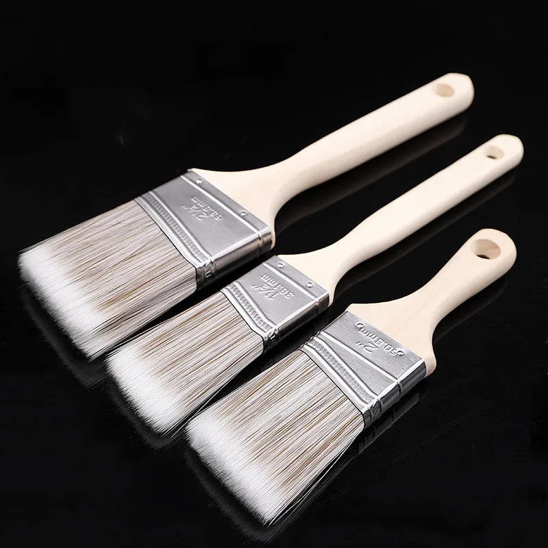 5pcs Paint Brush Set Home Improvement Interior & Exterior Corner Brushes For Latex Paints Lacquers Stains Painting Supplies Tool